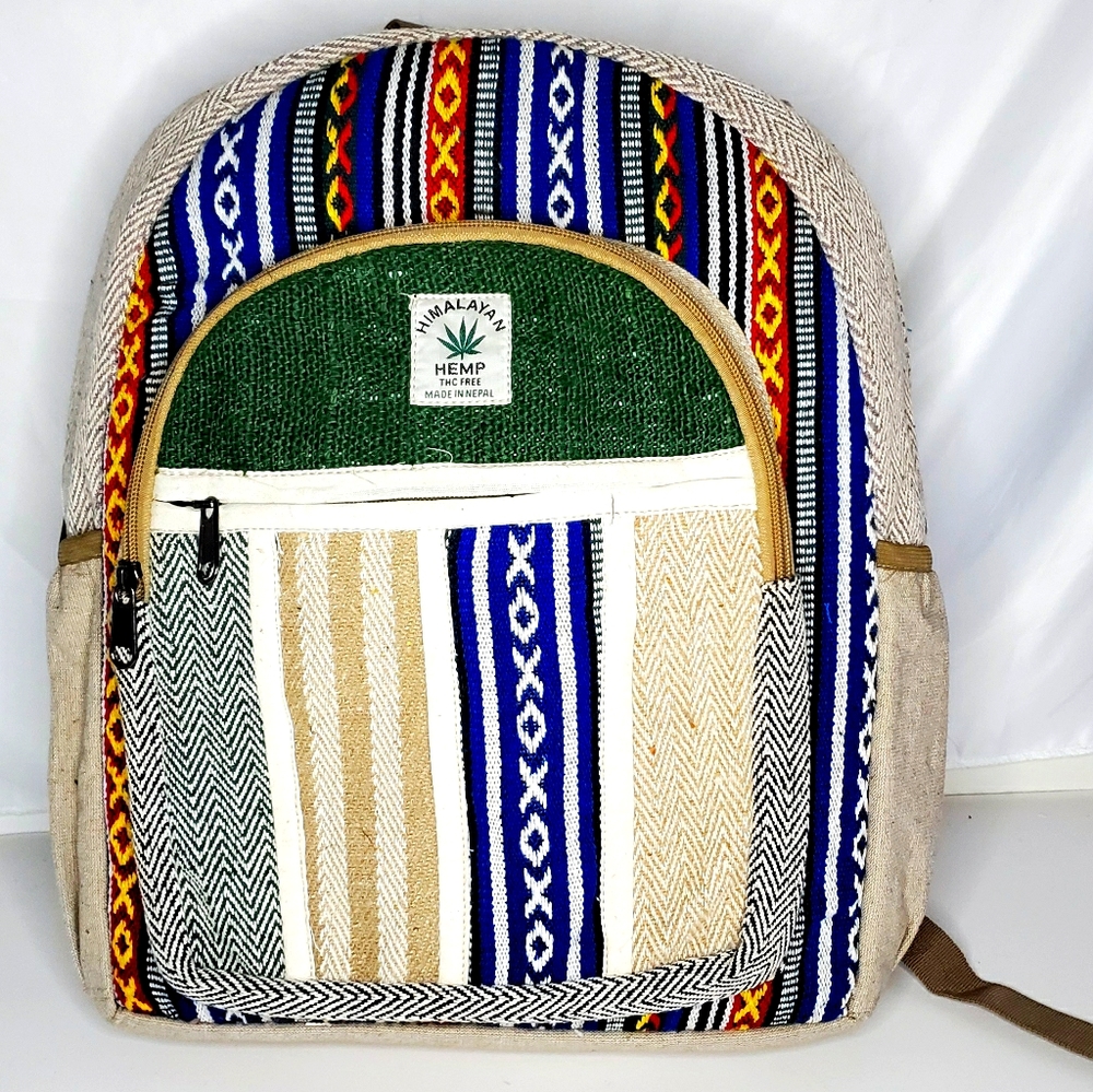 MOVING SALE FINAL PRICE NWOT Handmade Hemp & Cotton Patchwork Back…